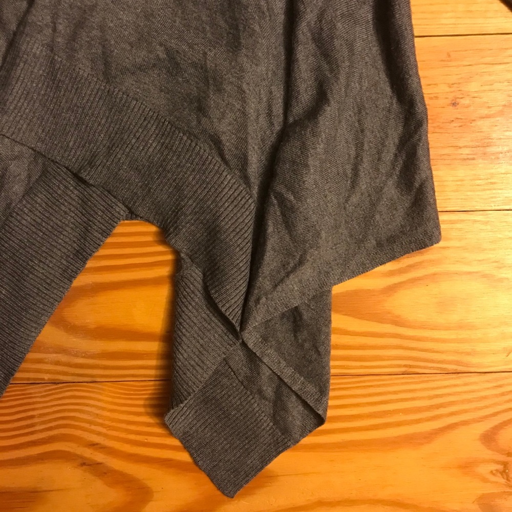 Ann Taylor LOFT Gray Wrap Cardigan, EUC, S - Picture 5 of 12